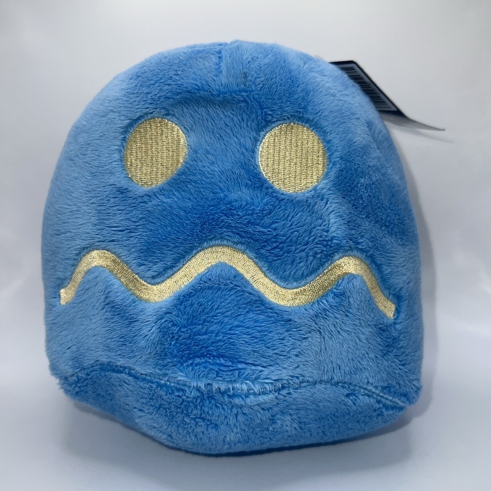 Pac-Man Blue Pellet Ghost‎ 7" Plush 2022 BANDIA NAMCO Toy Factory Arcade NEW NWT
